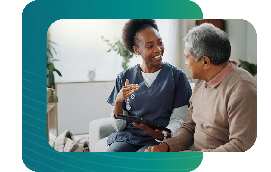 Nurse at home with patient2
