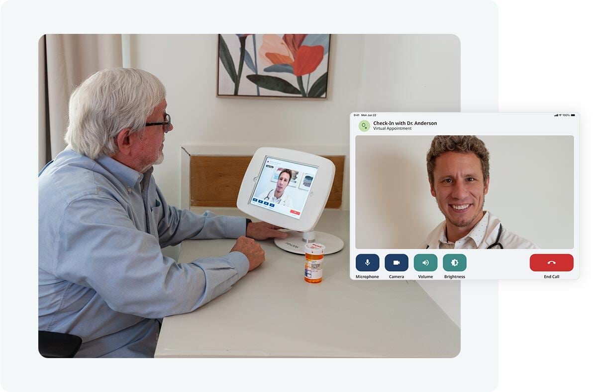 patient talking to doctor telehealth appointment