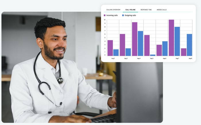 doctor using telehealth software
